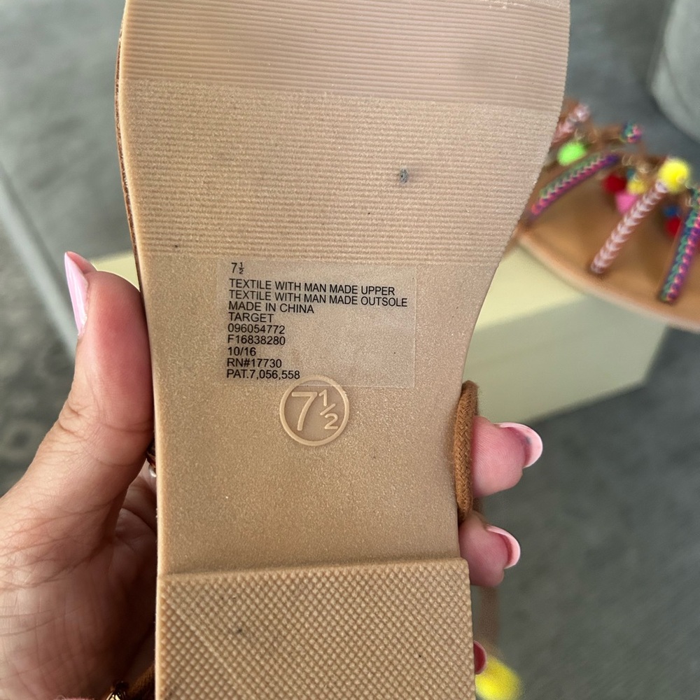 Target Multicolor Strappy Sandals - Picture 5 of 5